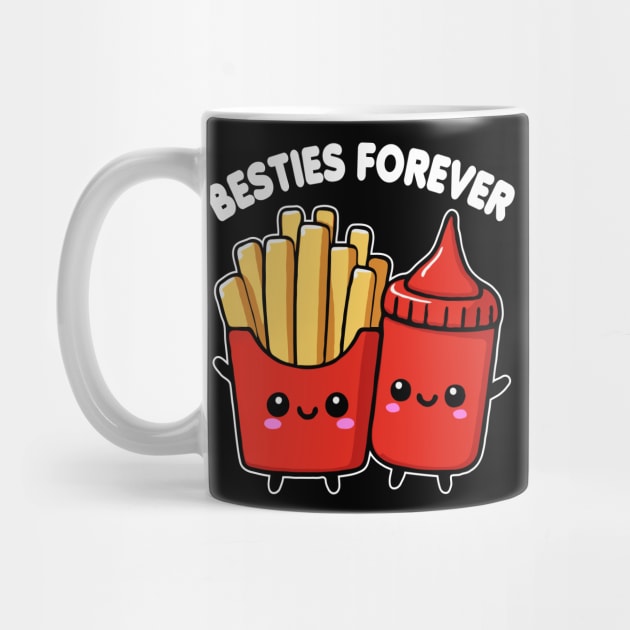 French Fries And Ketchup Besties Forever Funny by valiantbrotha